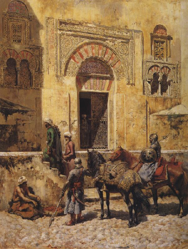 Edwin Lord Weeks Study of a Warrior. Spain oil painting art